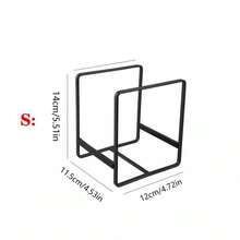 1pc Iron Dish Storage Rack, Minimalist White Dish Rack For Kitchen