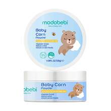 Modobebi Baby Corn Powder, Moisture-Wicking, Refreshing And Comfortable, Soothing Skin, All-Body Use. Natural Plant-Based Formula, Fine Powder Texture, Gentle Ingredients, No Additives.