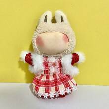 6.69-Inch Christmas Doll Clothes, Compatible With Labubu,1sets Of Decoration - Fashionable Headwear, Clothing And Pants Or Skirt Set, Suitable For 6.69-Inch Dolls, Cute BuLabu Christmas Accessories, For Play And Display (Shoes And Dolls Not Included) - Multicolor - View 7