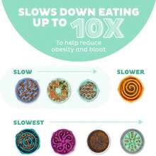 Outward Hound Fun Feeder Slo Bowl, Medium Slow Feeder Dog Bowl, 2 Cups, Turquoise - ColorC - 查看 4