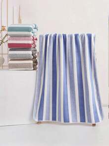 1/2/8/12pcs Extra Large Bath Towel Set, Luxurious Soft Striped Pattern Extra Large Bath Towel, Super Absorbent And Quick Drying, Suitable For Daily Use, Shower Towel, Ultra Soft Bath Towel, Suitable For Home Bathroom, Ideal Bathroom Supplies. Size Approximately 27.56*55.12 Inches, Face Towel Shower Towels For Beaty Salon, Hotel Sports,Home Essentials, Towel, Skin Care