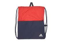 Adidas Gym Bag Zipped Front Pocket FURTHER REDUCED PRICE FROM £14.95 NOW ONLY £10.95 Red/Navy FREE UK DELIVERY - Red - View 6
