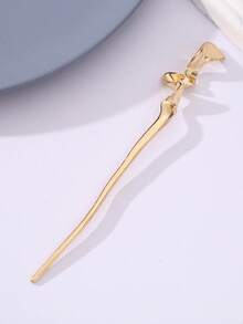 3pcs/1pc Metallic Hair Clip, Minimalist Geometric Line Design, New Chinese Style Retro Hair Accessory For Women, Bun Extension, Hair Bun Maker, Bun Hair Piece, Hair Styling Pins, Pins For Hair, Bobby Pins