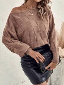 Women Sweaters - Apricot - View 1