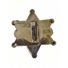 Placa para disfraz sheriff - Plateado - Ver 2