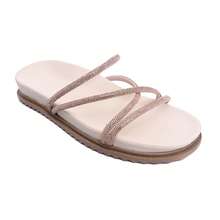 Women's  Flat Sandal Comfortable, Lightweight And Modern With Shiny Straps - Rusty Rose - View 5
