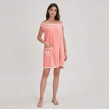 1 Piece Of Wearable Bath Towel, Butterfly Coral Fleece Thick Bath Skirt, Adult Style, Quick Drying Water Absorbing Bath Towel, Bathroom Supplies, Sauna Skirt, Women's Spa Sauna Wrap