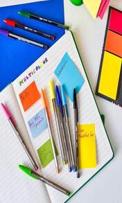 Bic Cristal Multicolour Ballpoint Pens With Wide Tip (16mm) Pens For Colourful Writing In Assorted Colours, Pack Of 15 - MàuA - Xem 7