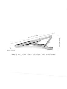 1 pezzo Fermaglio per cravatta da uomo basic da 6,2 cm, accessorio da abito monouso, accessorio essenziale da uomo