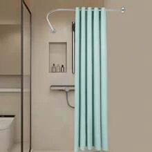 YUNRUX Shower Curtain Rod, Adjustable Shower Curtain Angle Rod, Shower Rod For Bathroom Bathtub - Multicolor - View 7