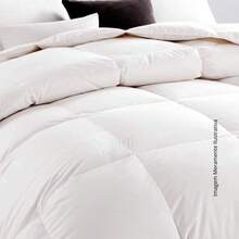Soutextil Queen Duvet 2.40x2.60 - King Double Sided Microfiber Extra Soft Filling White 1 Piece - 白色 - 查看 7