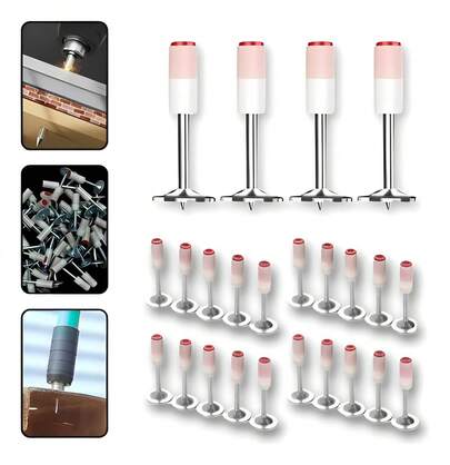 Kit 100 Pinos C/ Arruela Para Pistola Finca Pino Fixação Concreto