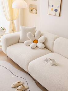 1件装弹力沙发套，纯色北欧风3D设计，四季皆宜，家居生活沙发套，防滑防刮，适用于客厅、卧室、书房沙发、扶手椅、双人沙发、组合沙发、贵妃椅。 - 米色 - 查看 3