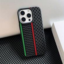 Funda de Teléfono con Bufanda a Cuadros para 16 15 14 13 12 11 Pro Plus, Cubierta Trasera Suave a Prueba de Golpes, Regalo para Parejas - Colores mixtos - Ver 7