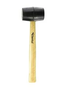 Mazo de Hule de 8oz 100% Hule Mango de 30cm - Negro - Ver 2