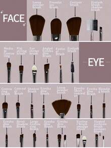 50件套化妆刷套装，混合化妆美容工具，包含：25支化妆刷、1个化妆包、5个美妆蛋、5个粉扑、5个迷你美妆蛋、5个迷你指套粉扑、1个发带、2个腕带、1个清洁工具。基础化妆刷，快速上妆，适合初学者和专业化妆师。化妆刷套装，化妆刷套装，化妆刷套装，全套化妆刷，化妆刷套装，全套化妆工具，化妆刷套装，化妆刷套装，化妆礼盒套装 - 黑色 - 查看 4