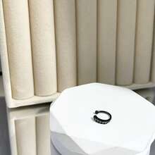 1 pieza Clip para la nariz con Rhinestone, Pendiente personalizado para mujeres, Accesorio de moda y regalo versátil - un clip para la oreja - Ver 46