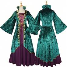 In Stock! Halloween Witch Crazy Cosplay Costume Green Medieval Dress Frilled Stage Performance Cosplay Outfit - Green - View 8