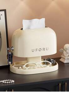 Scatola portafazzoletti di lusso minimalista, portafazzoletti a doppio strato con sollevamento a molla per casa, soggiorno, ingresso, portachiavi e portaorologio