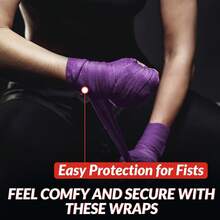 Defy - Vendas de Mano Profesionales de 457 para Boxeo Muay Thai, Vendas elásticas para Hombres y Mujeres, un par, Calavera - Morado - Ver 11