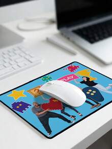 1pc Customized Photo Or Logo Printed Mouse Pad, Personalized Desk Accessory, Computer Gaming Mouse Pad, Comfortable Mouse Mat For Office, Laptop, Home, Travel, Gift For Gamers, Couples, Friends, Family - Style 2 - View 4