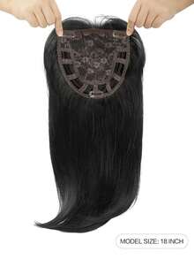 18 Inch Layered Synthetic Hair Topper For Women With Thinning Hair - Multicolor - View 12