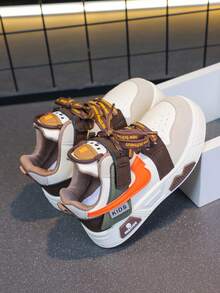 1 Pair Kids Casual Sneakers, Spring/Autumn 2025, Boys Loafers, New Low-Top Girls White Shoes, Soft Sole Versatile Sports Shoes