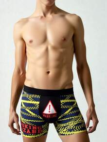 3pcs/Pack Men's Underwear, Funny Lip Print Briefs Suitable For Wedding, & Comfortable Men's Boxer Briefs, Sports Boxing Men's Boxer Shorts, Gift For Boyfriend