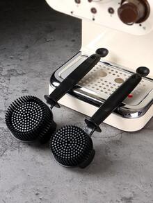 2pcs/Set Silicone Cleaning Brush With Long Handle For 51mm And 58mm Coffee Machine Portafilter