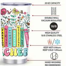 1pc 20 Oz Stainless Cup, Thermal Cup, No Metallic Aftertaste, Halloween, A Practical Housewarming Gift, A Symphony In Scented Visionarie