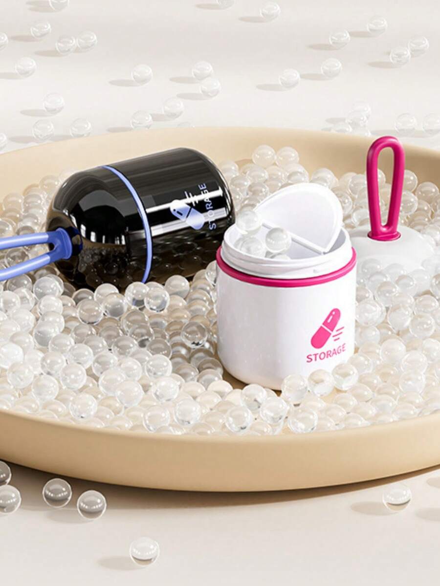 1PC Water Cup Medicine Box, Small Portable Medicine Moisture-Proof Packaging Box