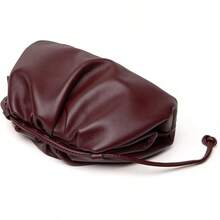 Dressy Pleated Vegan Leather Clutch Purse Soft Cloud Dumpling Clutch Bag Women PU Evening Purse Handbag - Màu tím - Xem 6