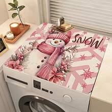 1 pièce Tapis de séchage de vaisselle de cuisine avec imprimé bonhomme de neige de Noël, super absorbant, cache les taches, tapis de séchage de vaisselle avec dos en caoutchouc, tapis polyvalent pour machine à café, plan de travail de cuisine, égouttoir à vaisselle