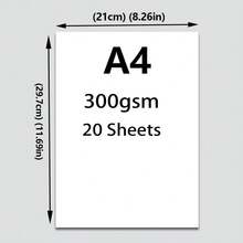 20 Sheets Of White Cardboard A4 And A3 Sizes 180gsm-300gsm Hard Thick Cardboard Hand Drawn Material - White - View 11