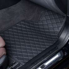 Universal 4PCS Car Floor Mat Set – 2X Fully Enclosed PVC Mats + 2X Anti-Slip Automotive Mats For All Vehicles - Black - View 4
