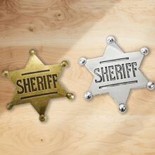 Distintivo dello sceriffo, decorazione da festa da cowboy, il miglior regalo per feste di Natale per gli amici