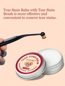 GJYC PET 宠物泪痕预防膏，含专业粉刷，适用于狗和猫的眼部护理，天然驱泪，温和清洁，有效且无刺激，1 盎司 - 杏色 - 查看 3