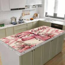 1 pièce Tapis de séchage de vaisselle de cuisine avec imprimé bonhomme de neige de Noël, super absorbant, cache les taches, tapis de séchage de vaisselle avec dos en caoutchouc, tapis polyvalent pour machine à café, plan de travail de cuisine, égouttoir à vaisselle