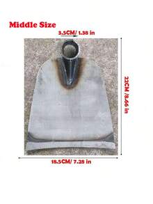 Pelle en acier au manganèse de grande taille pour le désherbage, le jardinage et la plantation de légumes, outil pour pelleter la neige sans manche en bois - idéal pour la maison, la construction extérieure et l'agriculture