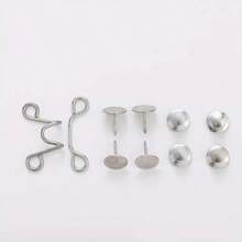 2025 6-Piece Set Silver - Gray Invisible Adjustable Waist - Altering Brooch Set For Trousers. Includes Jeans Waist - Tightening Pins & Anti - Peek Seamless Metal Belt Clips, Quick - Release Tightening, Unlock New Fashion Postures