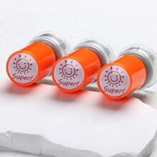 1 件超级西班牙圆形教师鼓励印章，开学必备，橙色西班牙印章 - 橘色 - 查看 6