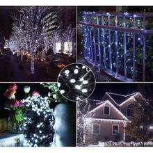 Luces navideñas de 800 LED con cable grueso, luz permanente + efecto intermitente blanco. Longitud: 66 metros. IP44 + conector para decoración de exteriores. Luces para árbol de Navidad para interior y exterior. Disponibles en 4 colores. Guirnalda de luces con enchufe resistente al agua. Decoración para festivales. Conector de extremo a extremo para conectar. Decoración para fiestas, bodas y festividades. En la caja se indica 1000 LED y 68 metros de longitud, pero en realidad son 800 LED y 66 metros de longitud.