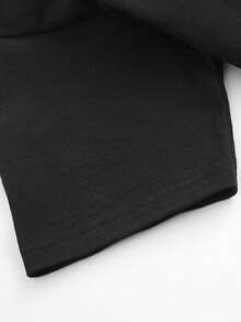 Playera estampada de hongos y mariposas, manga corta y cuello redondo, top casual para verano y primavera, ropa de mujer