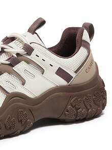 CAMEL CROWN Women's Athletic Casual Shoes Fall/Winter Outdoor Cute Shoes Slip-Resistant, Durable Hiking Boots Trekking Athletic Shoes - Off-white/Apricot/Coffee - View 2