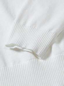 GRDR Men's Turtleneck Long Sleeve Knit Sweater, Versatile For Daily Wear - White - View 6
