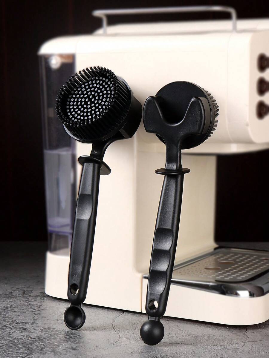 2pcs/Set Silicone Cleaning Brush With Long Handle For 51mm And 58mm Coffee Machine Portafilter
