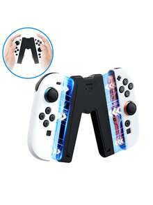 1 个 V 型手柄支架，兼容 Switch 2 控制器手柄，可拆卸 JoyCon 磁力支架，适用于左右手柄，NS2 新机器 Switch 2 游戏配件，兼容 Switch NS 扩展电池版，可与保护套一起使用，适用于 JoyCon 左右手柄的握把，Switch OLED 支架控制器支架，适合旅行，送给游戏玩家的最佳礼物 - 彩色 - 查看 9