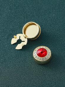 2pcs Men's Button Decorative Buttons, Universal Cuff Buttons, Turtle Buttons, Snap Buttons, Button Cover Brass Copper, 10 Colors Available, Elegant Gift For Boyfriend, Suitable For Men's Shirts