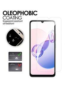 4片裝高畫質鋼化玻璃螢幕保護貼，適用於 Galaxy A13/A14 5G/A23/A34/A54/S24 FE/A5/A35/A15/A05s/S23 FE/S24FE/A06/A36/A56/A26 等機型，防刮耐磨、邊緣圓滑、防碎裂、無氣泡、高透明度 - 無色 - 查看 3