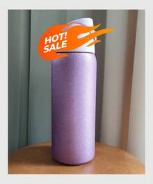 OWALAs Purple Shining Cup. Sports Water Bottle, A Water Bottle Designed For Water Drinkers. Vacuum Flasks & Thermoses Water Bottle. Stainless Steel Water Bottle With Straw. Very Suitable For Water, Iced Tea Or Coffee, Ice Drinks ; Hot Drinks. Can Be Used For Outdoor Sports, Heat Preservation Time Cold And Hot Water Can Be Insulated, Suitable For Sports, Outdoor Activities, Travel, And Student Sports Water Cup. Halloween Gifts, Christmas Gifts. 24oz(710ml)/32oz(945ml). - Flash Girl - View 1
